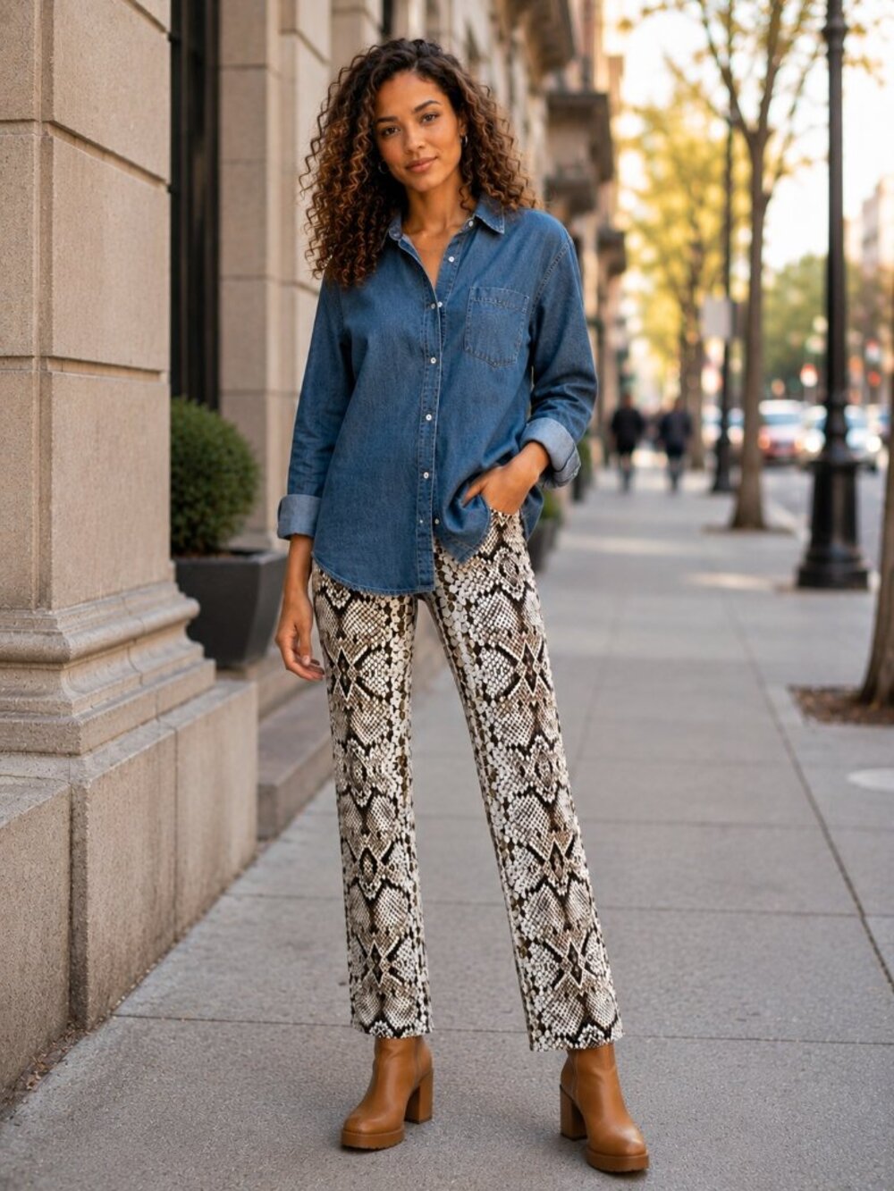 J.Crew Snakeskin Print Straight Leg Pants | NWT | Size 28